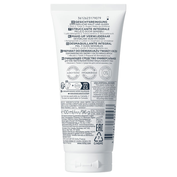 Vichy 3-In-1 Face And Eye One Step Cleanser, 200 ml