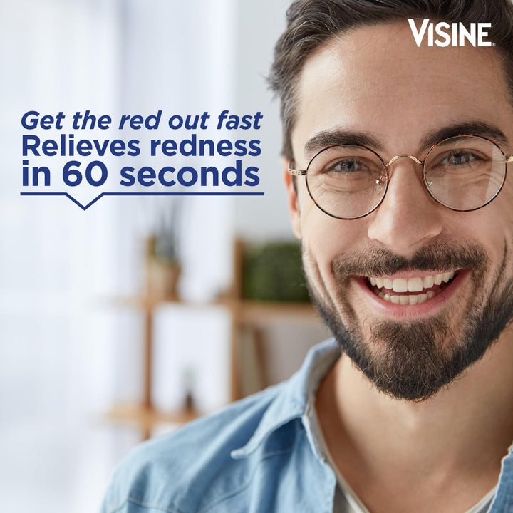 Visine Red Eye Comfort Redness Relief Eye Drops, 0.5 fl oz