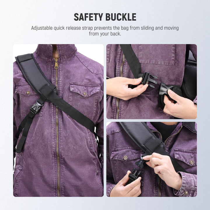 NEEWER Camera Sling Backpack, Orange Interior