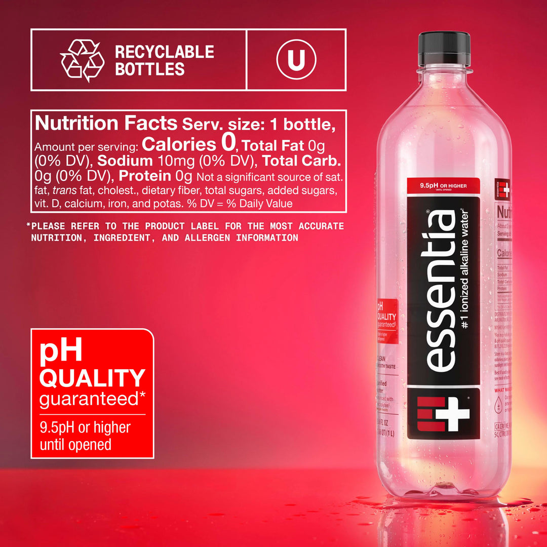 Essentia Water LLC Ionized Alkaline Water, 1 l