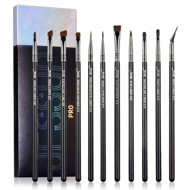 Jessup Eyeliner Brush Set, 11 Count