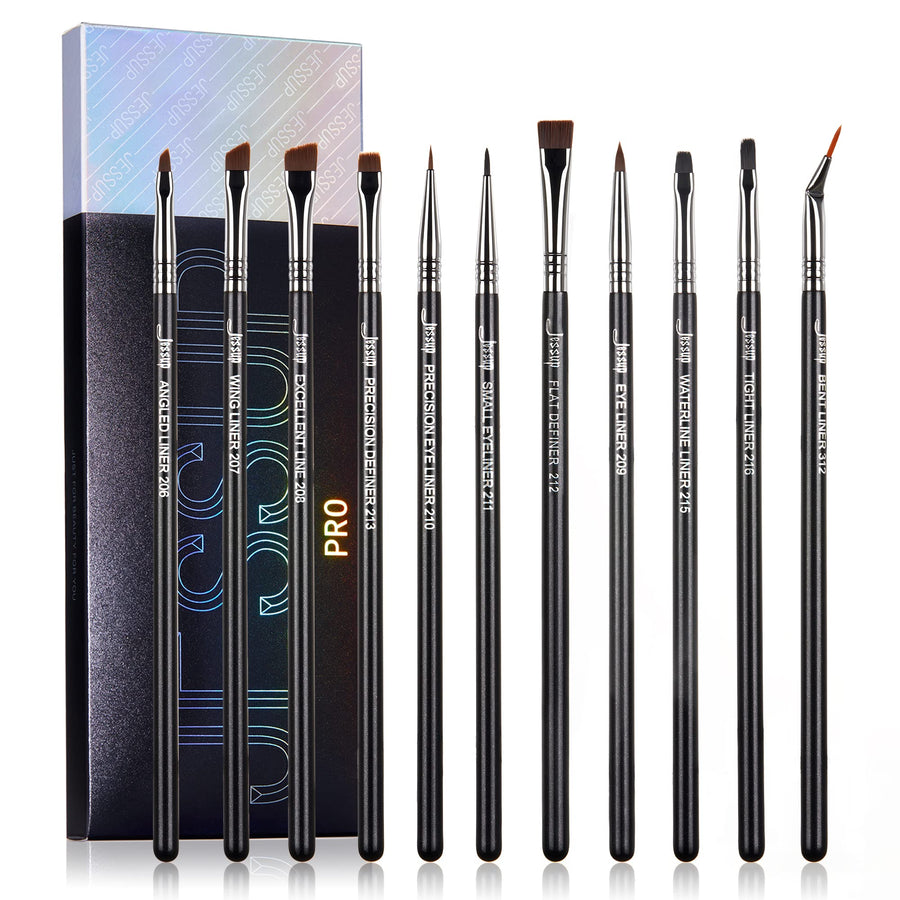 Jessup Eyeliner Brush Set, 11 Count