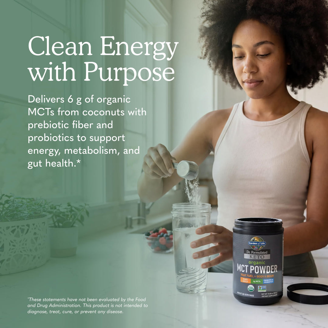 Garden of Life Dr. Formulated Keto Organic MCT Powder, 30 Servings