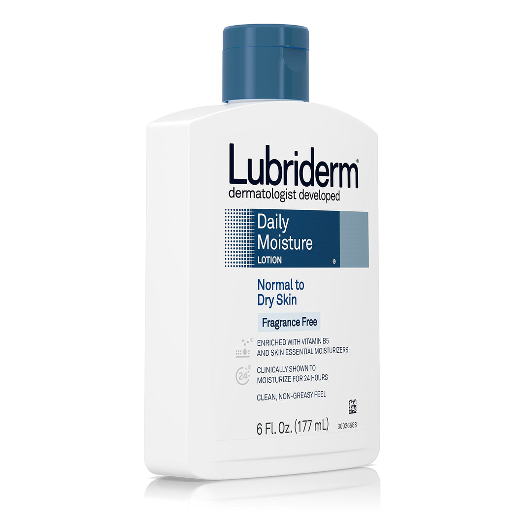 Lubriderm Daily Moisture Lotion, Fragrance Free, 6 fl oz