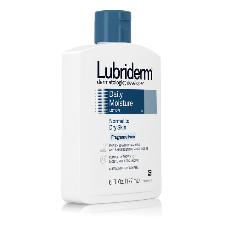 Lubriderm Daily Moisture Lotion, Fragrance Free, 6 fl oz
