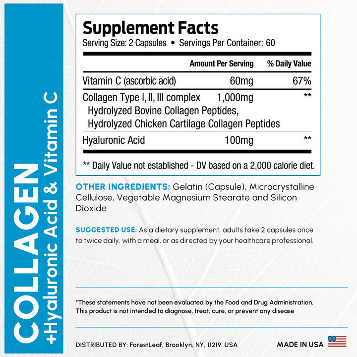 ForestLeaf Advanced Collagen Supplement, 120 Count