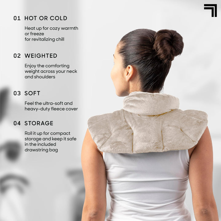 Sharper Image Heated Neck & Shoulder Wrap, Unscented