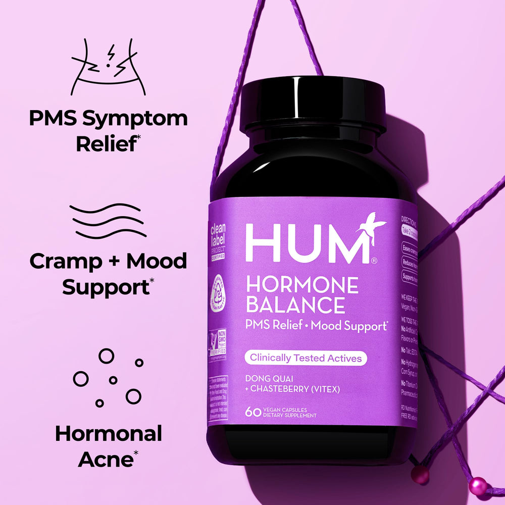 HUM Moody Bird PMS Supplement, 60 Count