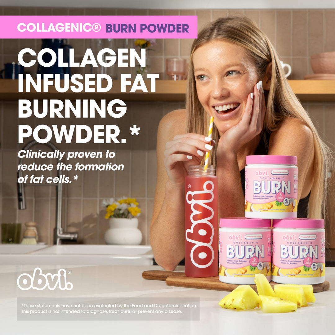 Obvi Collagenic Burn Powder, Pineapple Coconut