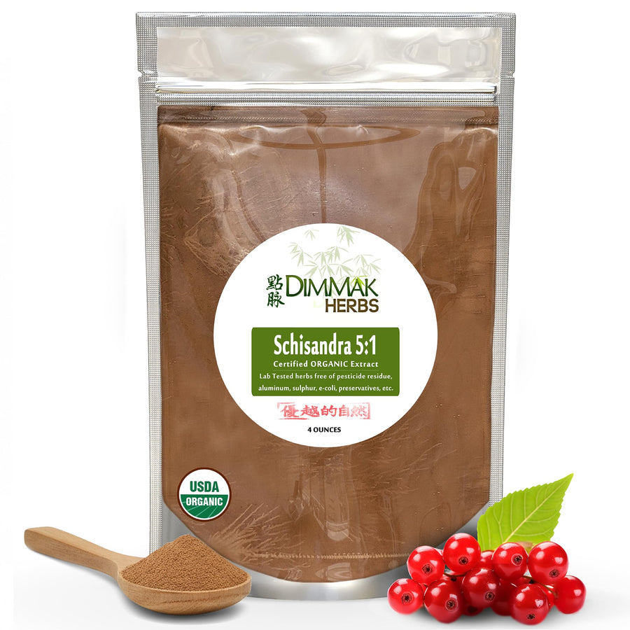 Dimmak Herbs Schisandra 5:1 Extract Powder, 4 oz