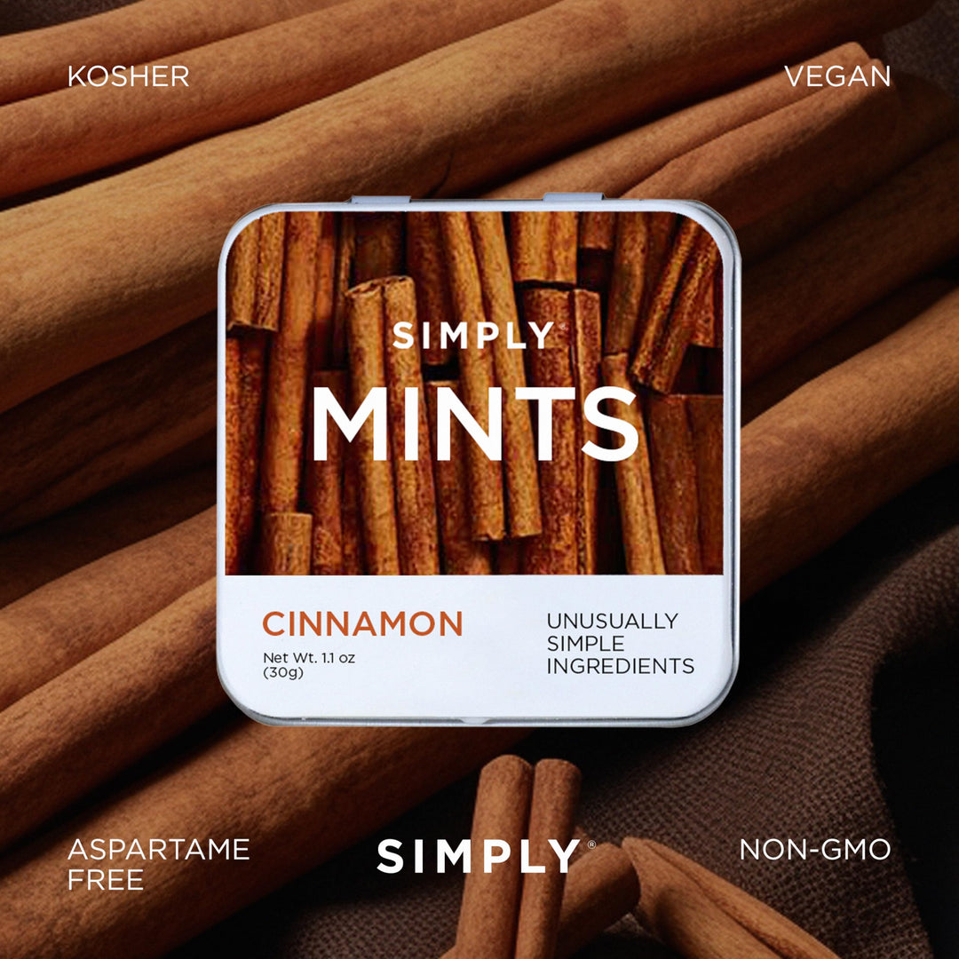 Simply Gum Breath Mints, Cinnamon, 6 Count