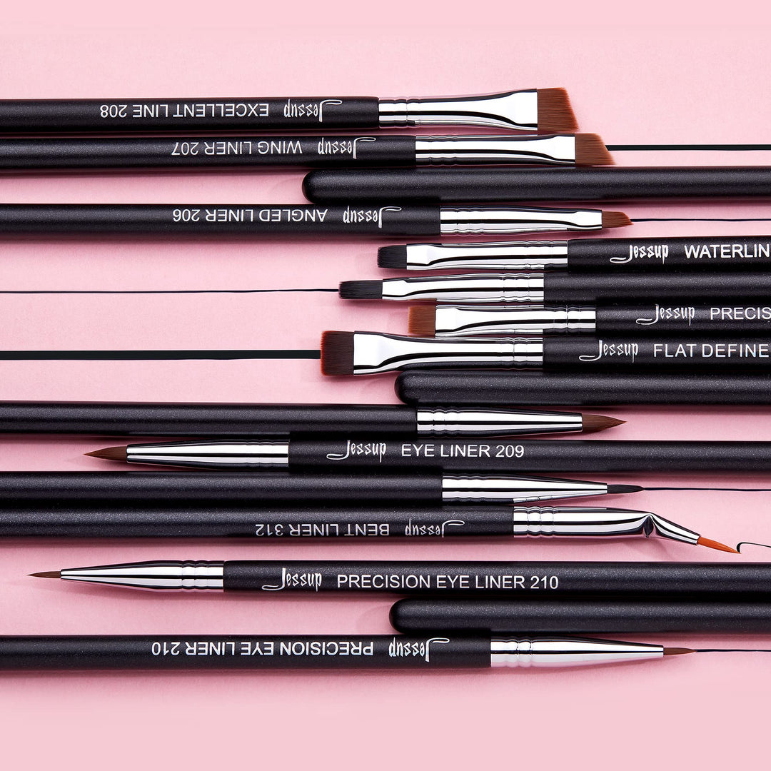 Jessup Eyeliner Brush Set, 11 Count