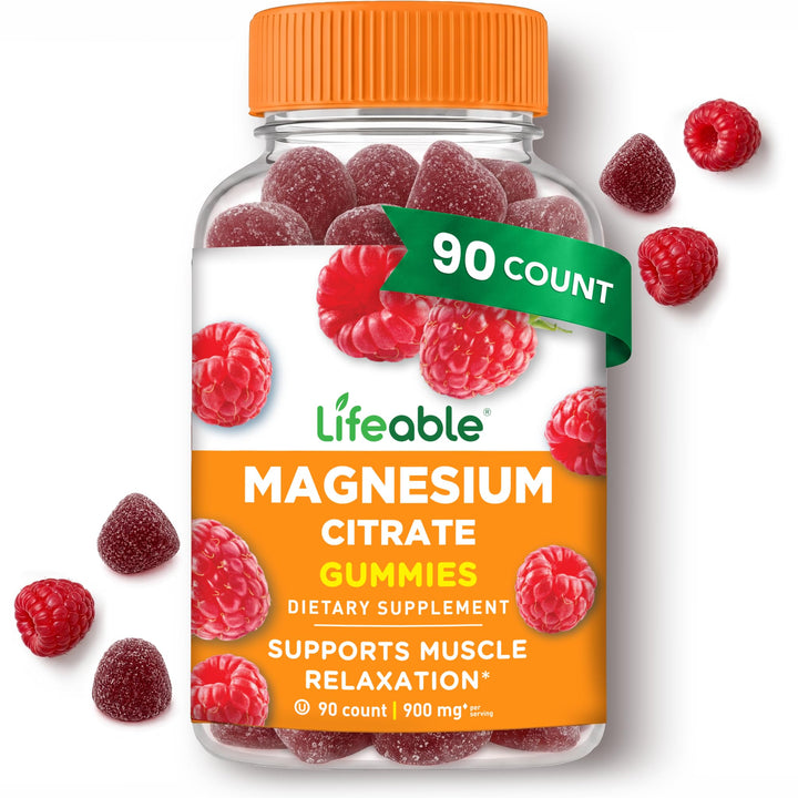 Lifeable Magnesium Citrate Gummies, 900 mg, 90 Count