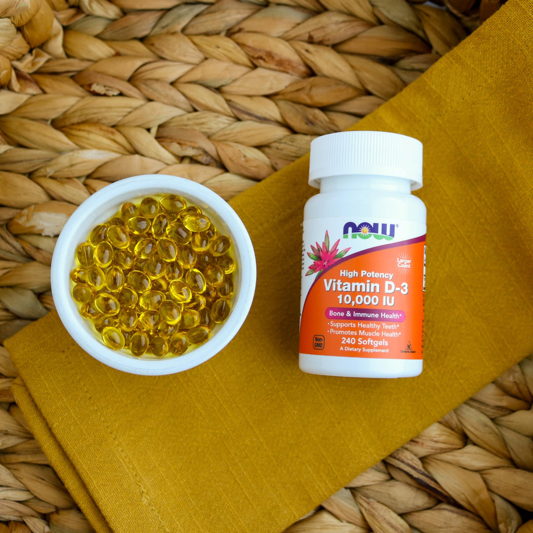 NOW Vitamin D-3, 10,000 IU, 120 Count