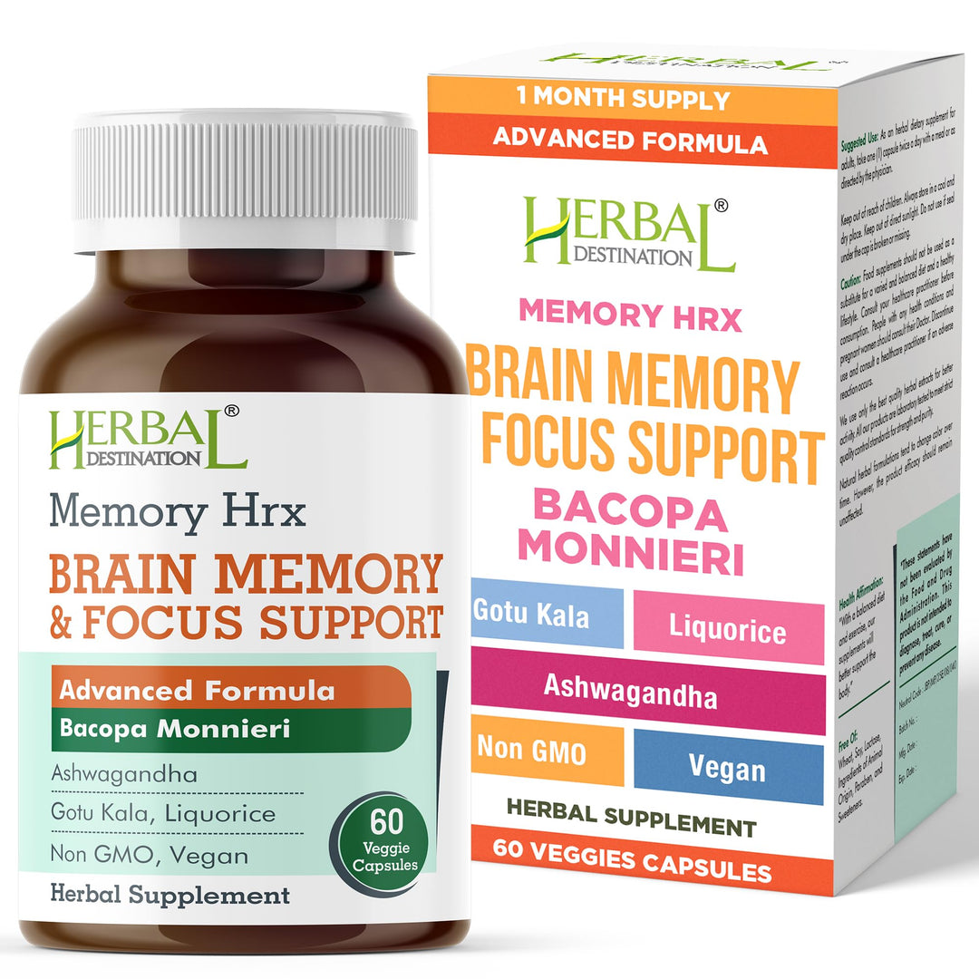 Herbal Destination Memory Hrx Capsules, 60 Count