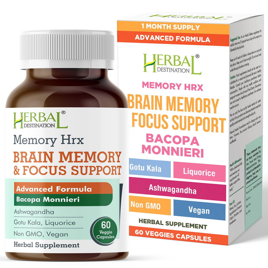 Herbal Destination Memory Hrx Capsules, 60 Count