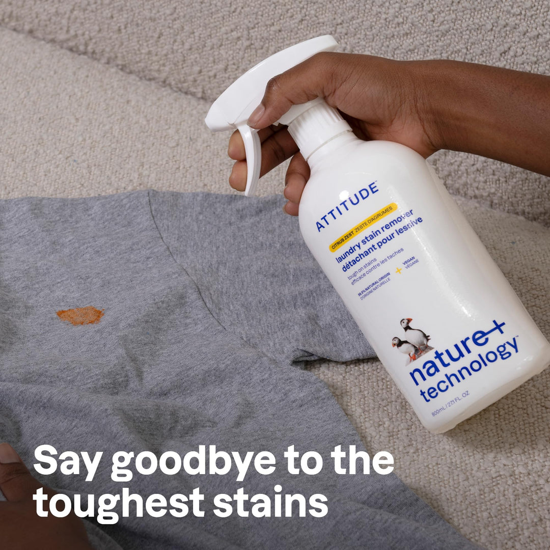 ATTITUDE Laundry Stain Remover, Citrus Zest, 800 ml