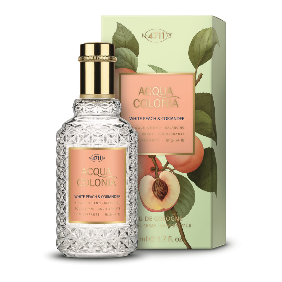 4711 Acqua Colonia White Peach and Coriander Eau de Cologne Spray, Unisex, 5.7 fl oz