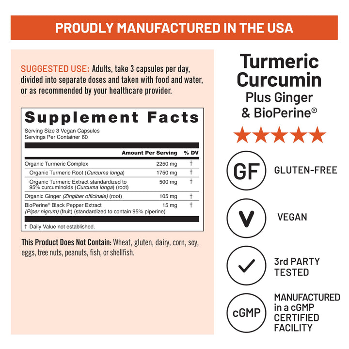NatureWise Turmeric Curcumin, 2250mg, 180 Count