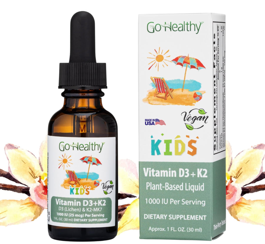 Go Healthy Natural Kids Vitamin D3 K2 Liquid Drops