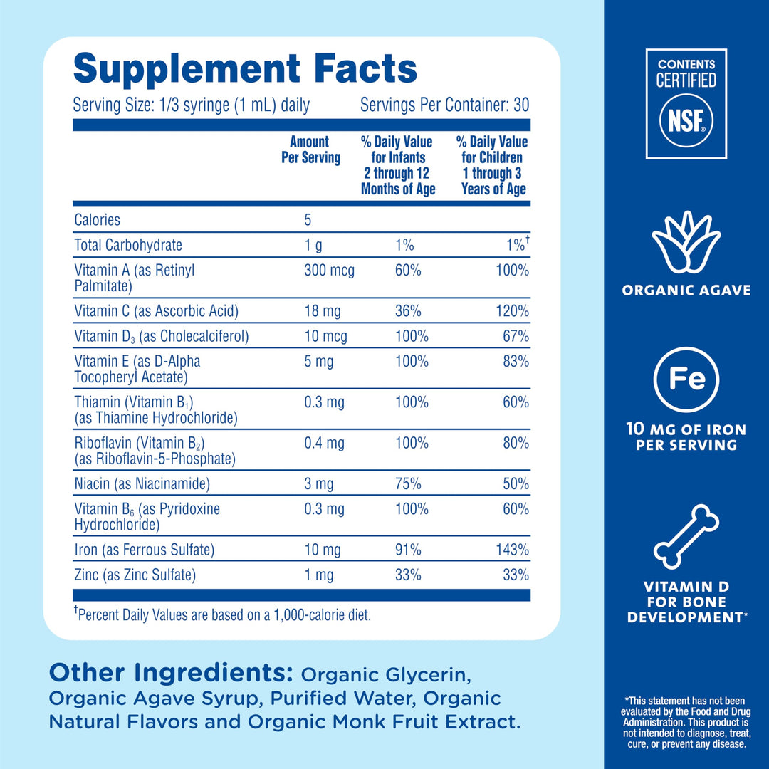Mommy's Bliss Baby Multivitamin And Iron, 30 ml