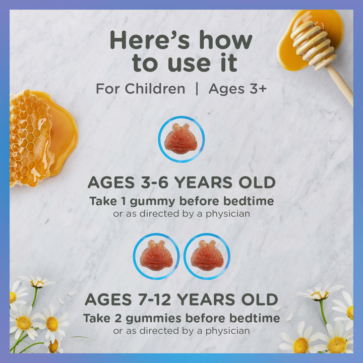 Zarbee's Kids Gentle Bedtime Gummies, Chamomile, 30 Count