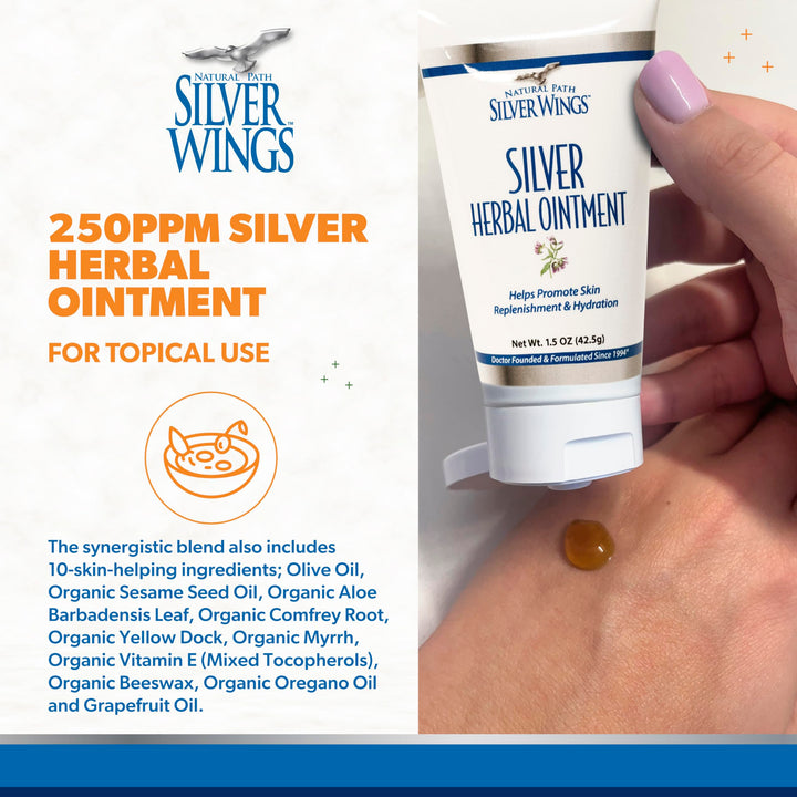 Natural Path Silver Wings Silver Herbal Ointment, 5 ml