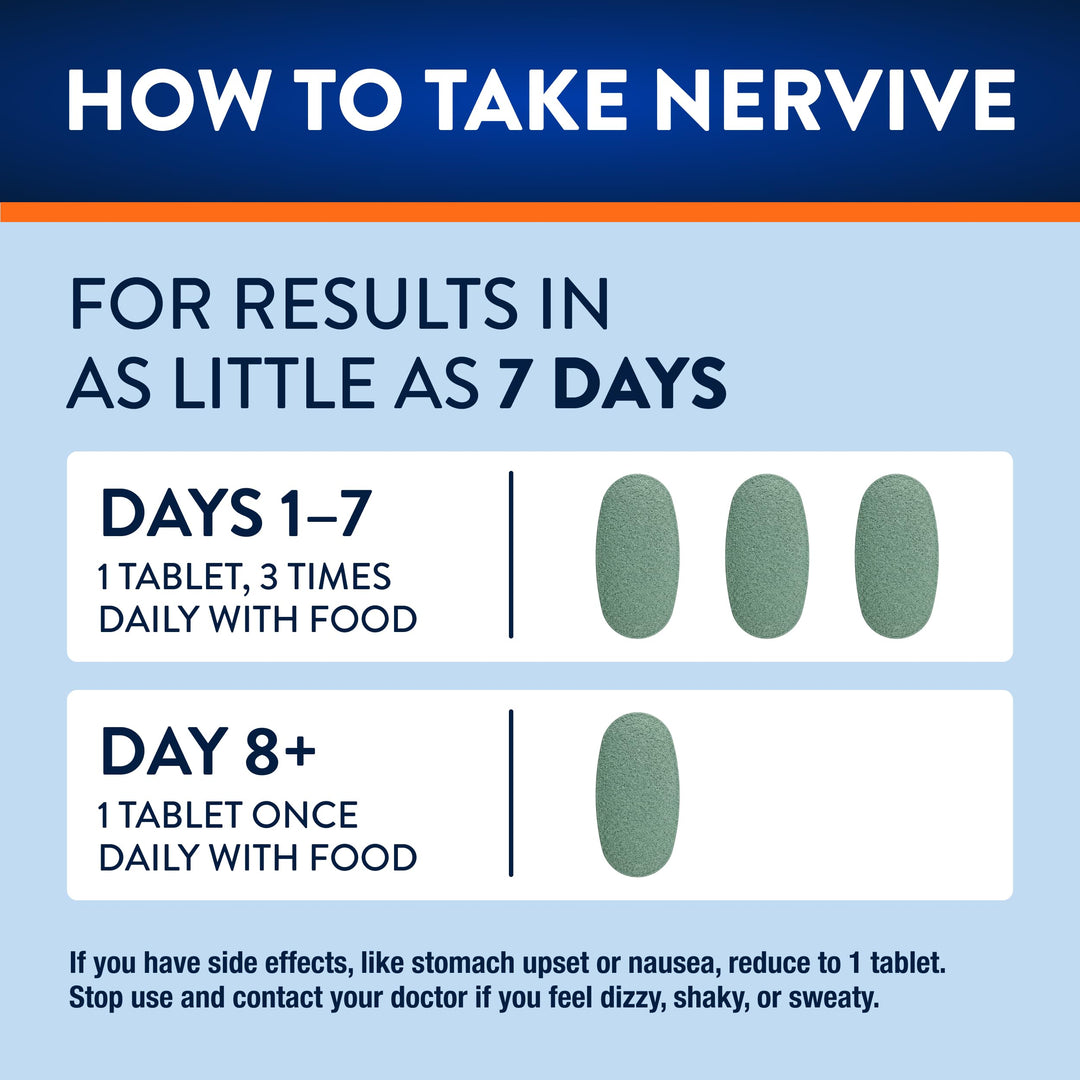 Nervive Nerve Relief Tablets, 30 Count