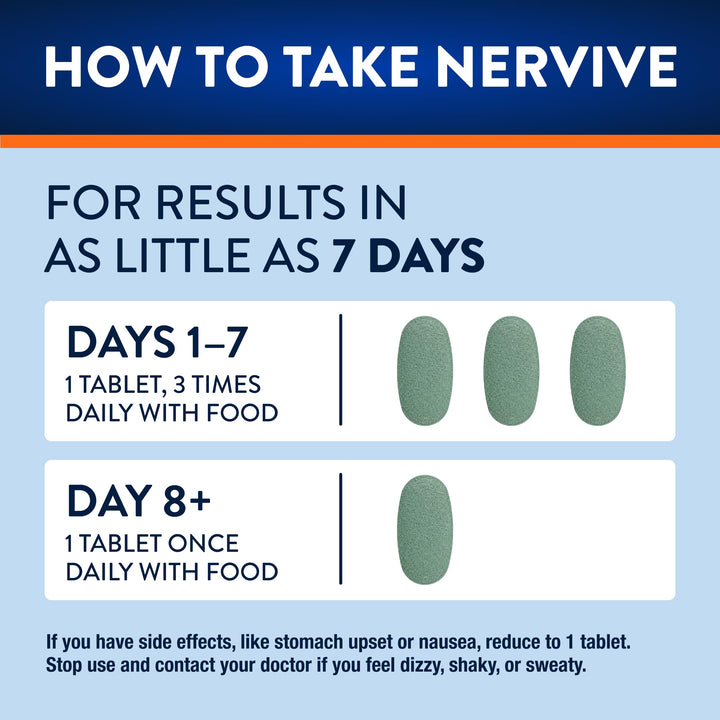 Nervive Nerve Relief Tablets, 30 Count