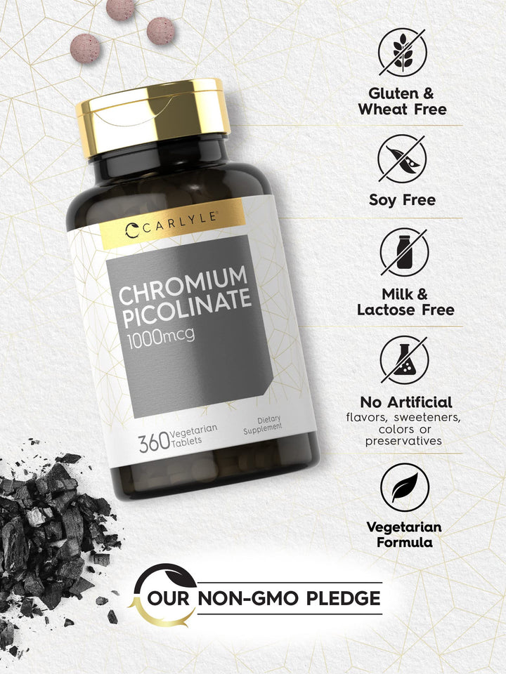 Carlyle Chromium Picolinate, 1000 mcg, 360 Count