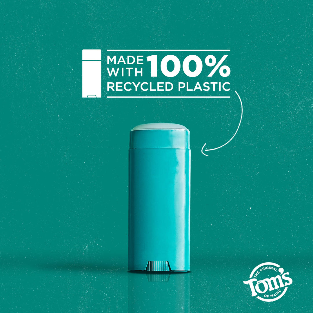 Tom's of Maine Clean Coast Natural Deodorant, 3.25 oz, Pack of 2