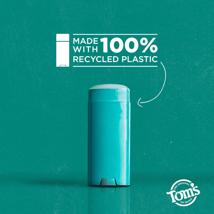 Tom's of Maine Clean Coast Natural Deodorant, 3.25 oz, Pack of 2