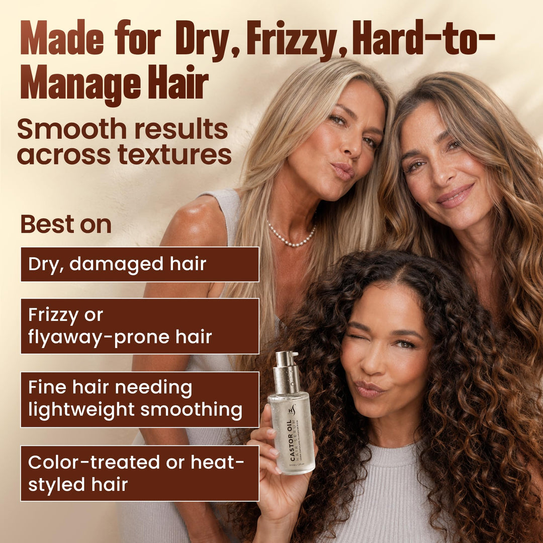 HerStyler Castor Oil Hair Serum, 1 Count