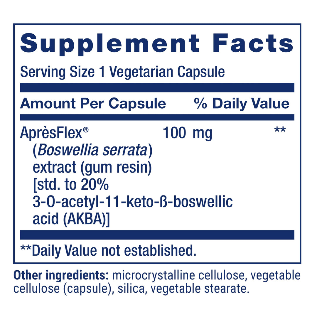Life Extension 5-Lox Inhibitor With ApresFlex, 100 mg, 60 Count