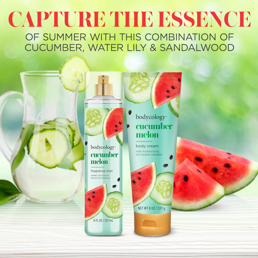 Bodycology Cucumber Melon Body Mist, 237 ml