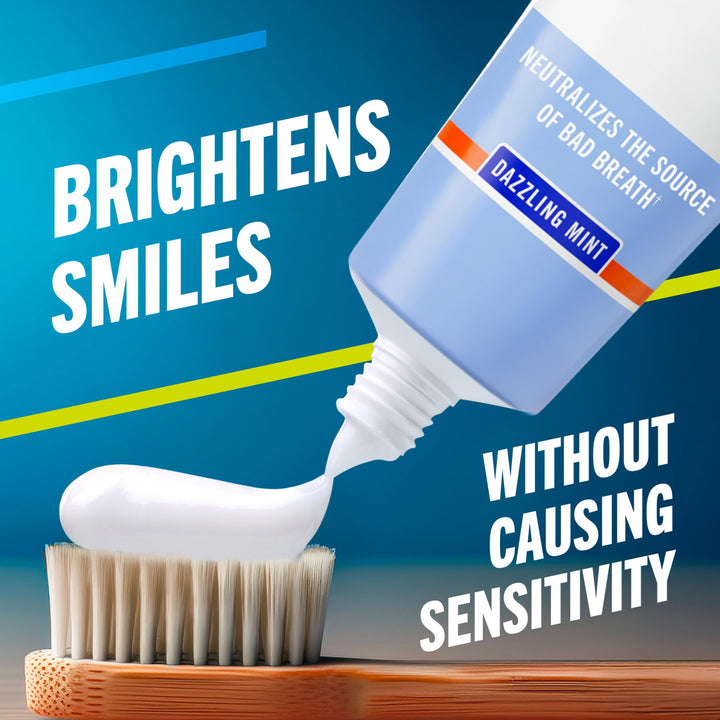 TheraBreath Whitening Toothpaste, Dazzling Mint, 4 oz, Pack of 2