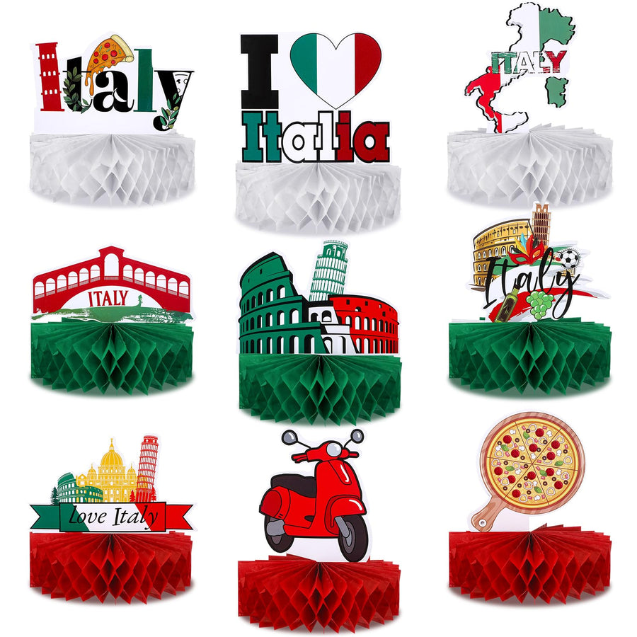 Spiareal Italy Party Decorations, 9 Count