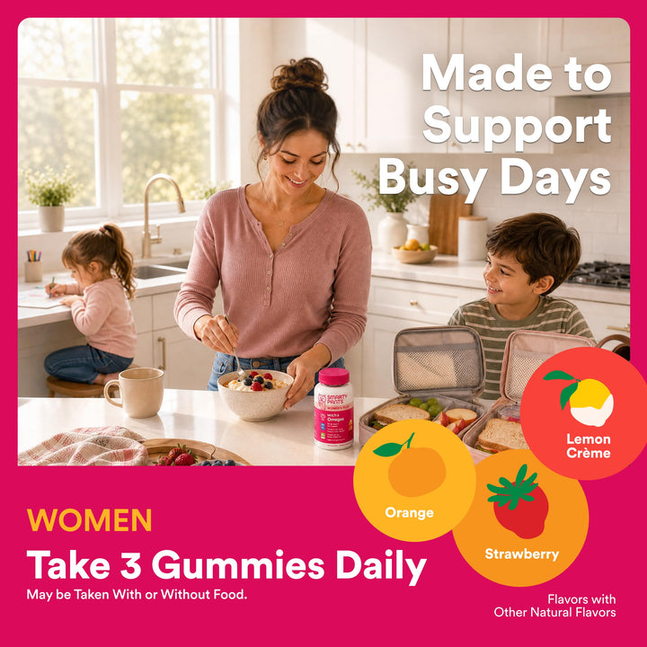SmartyPants Women's Multivitamin Gummies, Three Fruit Flavors, 90 Count