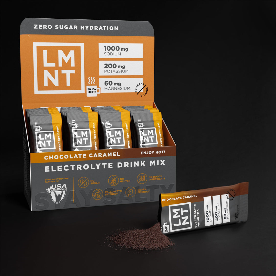 Drink LMNT Electrolyte Drink Mix, Chocolate Caramel, 30 Count