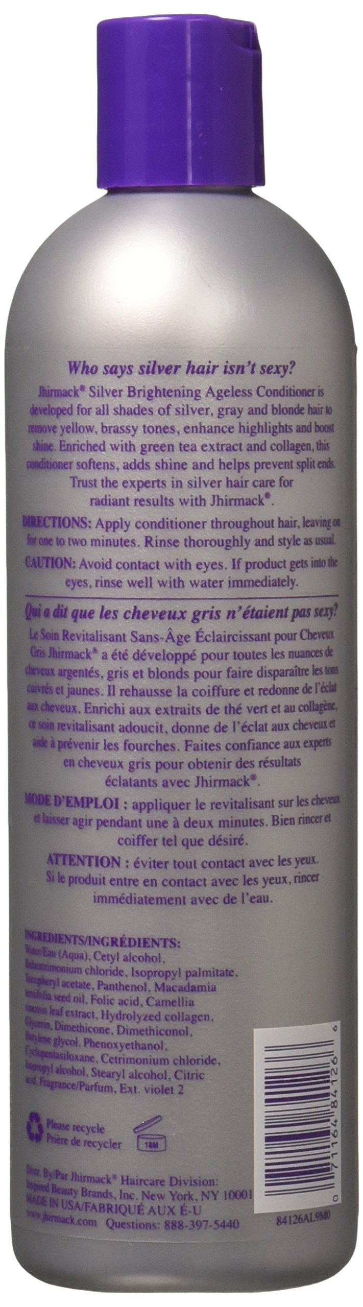 Jhirmack Silver Plus Ageless Conditioner, 12 oz