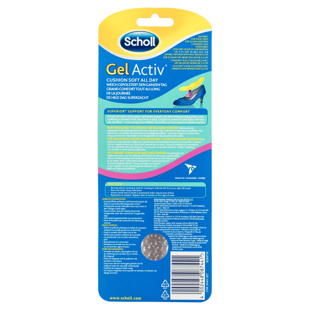Dr. Scholl's GelActiv Everyday Heels Insoles, 1 Pair