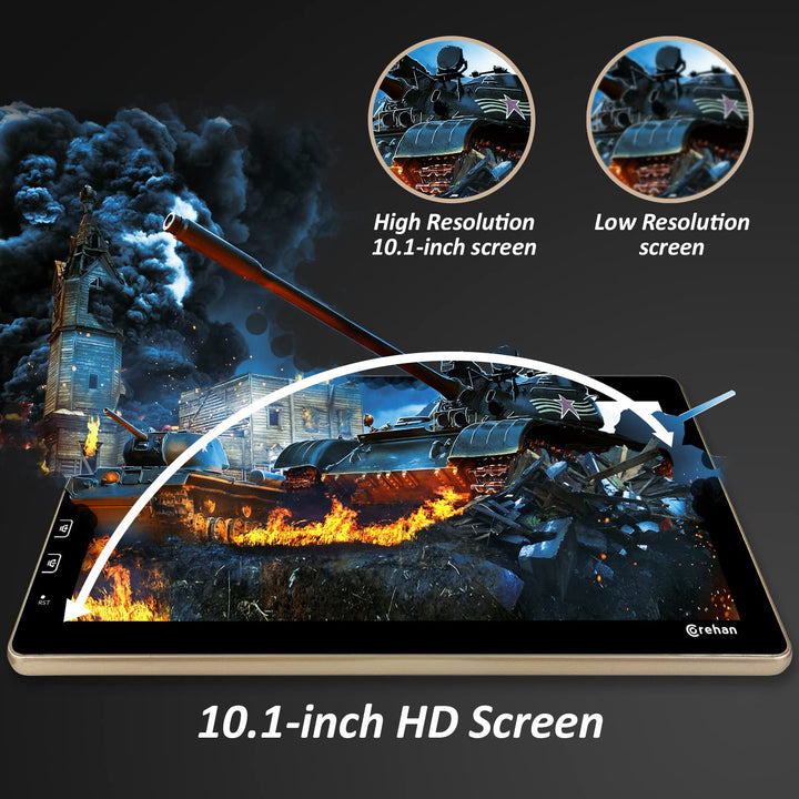 Corehan Double Din Car Stereo, 10 in Touchscreen