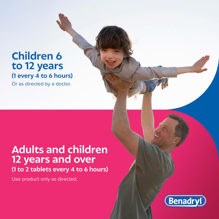 Benadryl Ultra Tabs Antihistamine Allergy Relief With Diphenhydramine