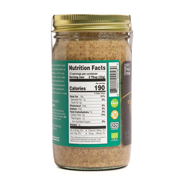 Artisana Organic Almond Nut Butter, 14 oz