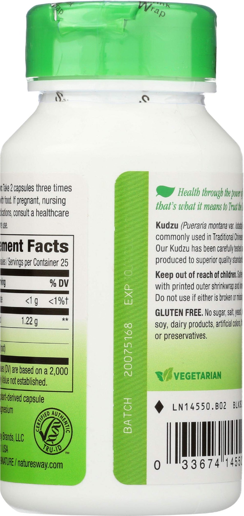 Nature's Way Kudzu Root, 613 mg, 50 Count