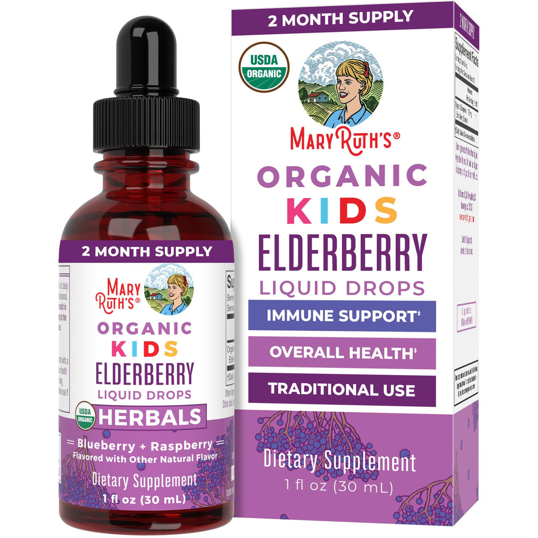 MARYRUTH'S Kids Elderberry Liquid Drops, 1 fl oz