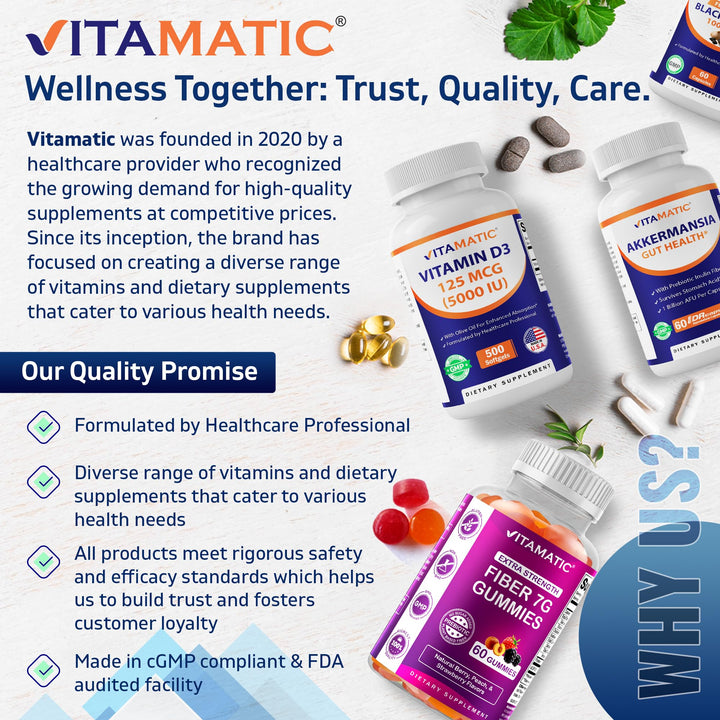 Vitamatic Potassium Iodide 65 mg, 60 Count, Pack of 2