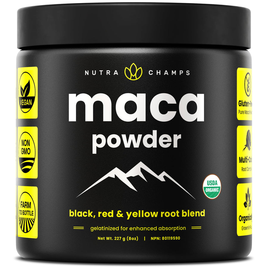 NutraChamps Organic Maca Powder, 8 oz