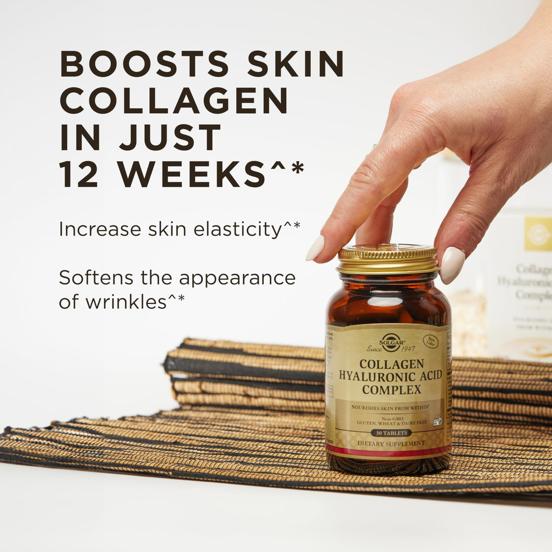 Solgar Collagen Hyaluronic Acid Complex, 30 Count