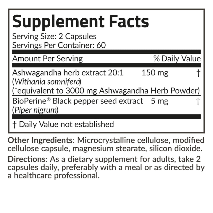 Futurebiotics Ashwagandha Extra Strength 3000 mg, 120 Count